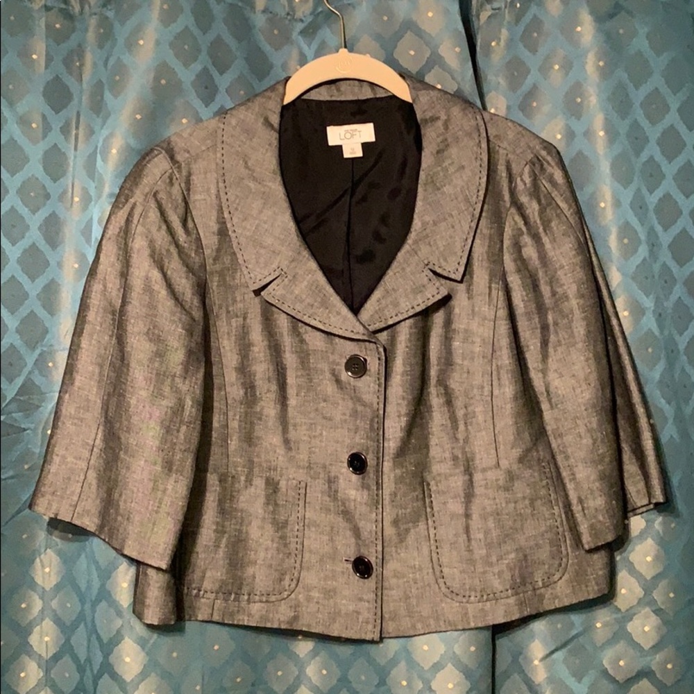 LOFT 3/4 sleeve blazer